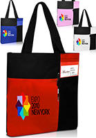 Color Block Convention Tote Bags