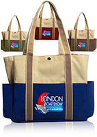 Dual Colored Tote Bags